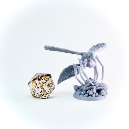 Detailed giant insect on a white background