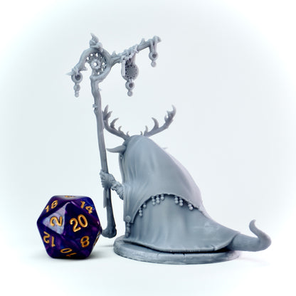 Fantasy druid-like creature with a stuff